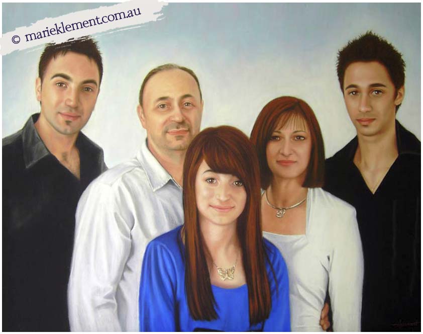 Marie Klement Family Portrait, Commissioned Art