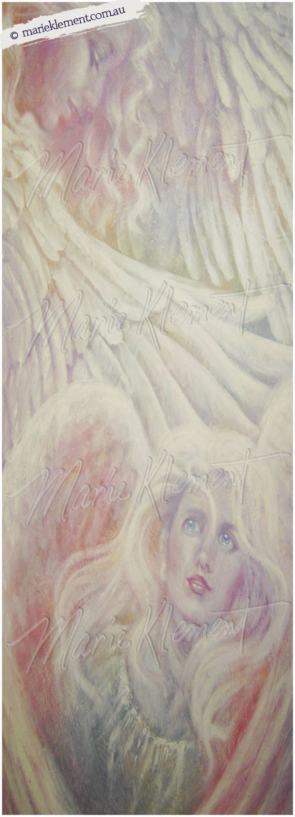 Marie Klement Artist Two Angels Painting